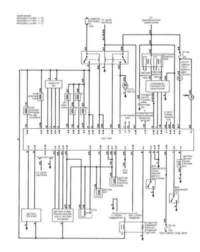  Система управления двигателем, модели Galant 2.0 л DOHC 1991 -   1993 г.г. вып. Mitsubishi Galant